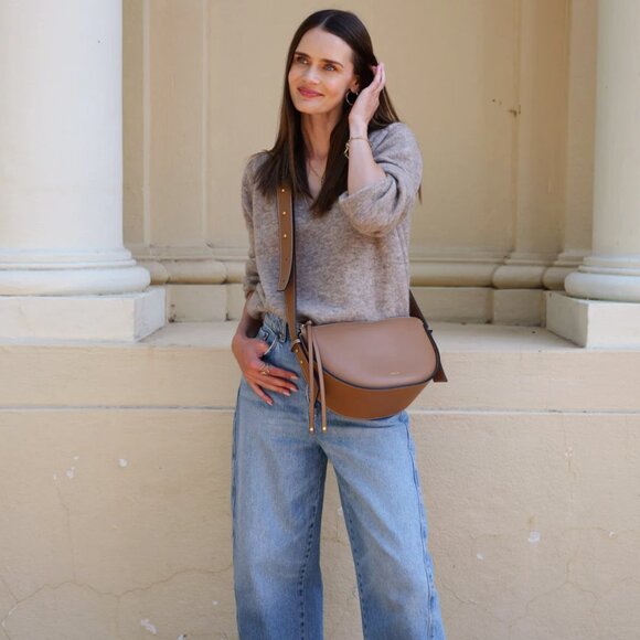 Aallyn Elara Convertible Bag in Tobacco/Gold - Picture 8 of 11